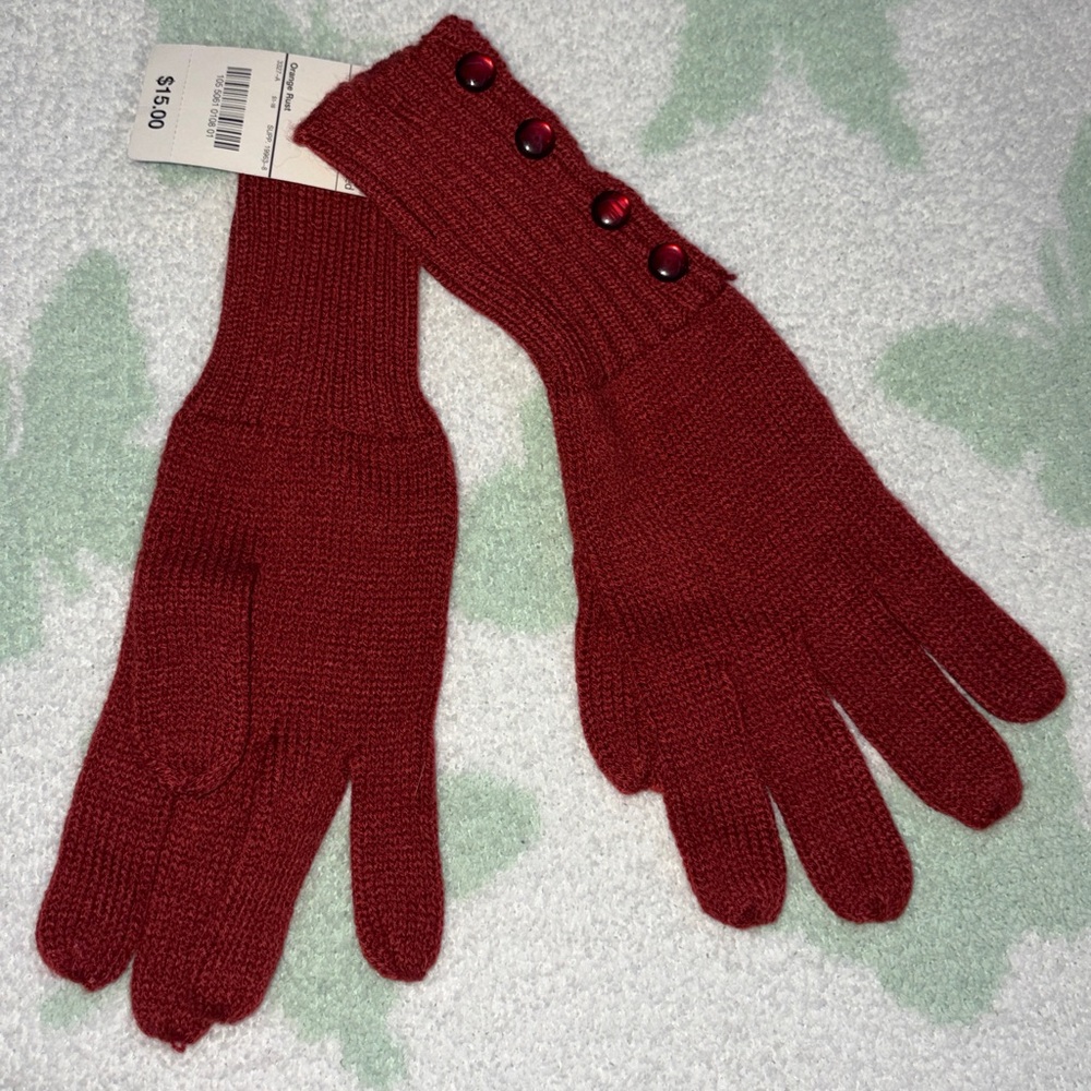 JCPenney Orange Rust Knit Fabric